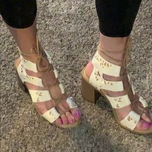 Buckle Leather sandals and NWT